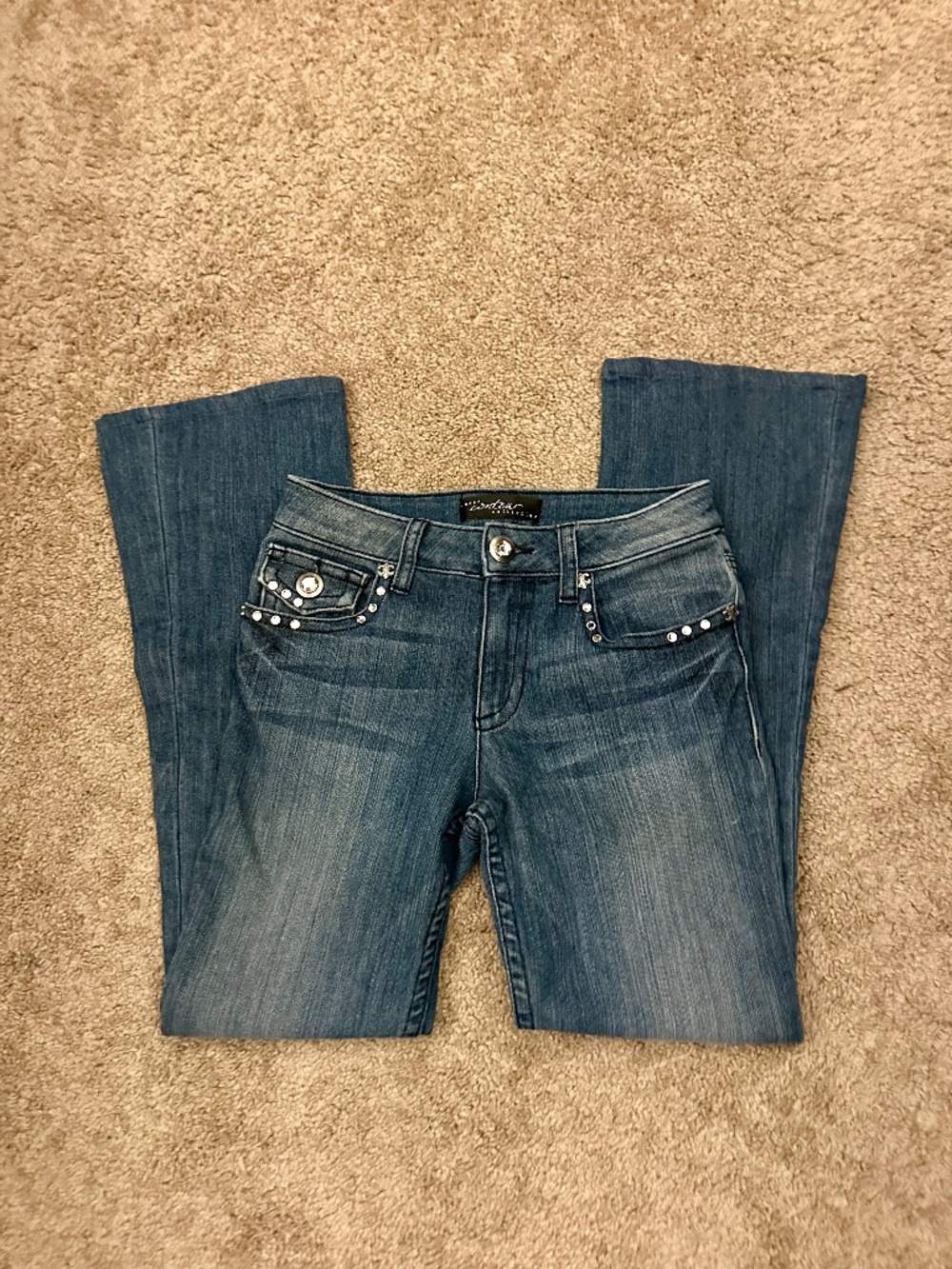 Y2K Rhinestone Bootcut Jeans